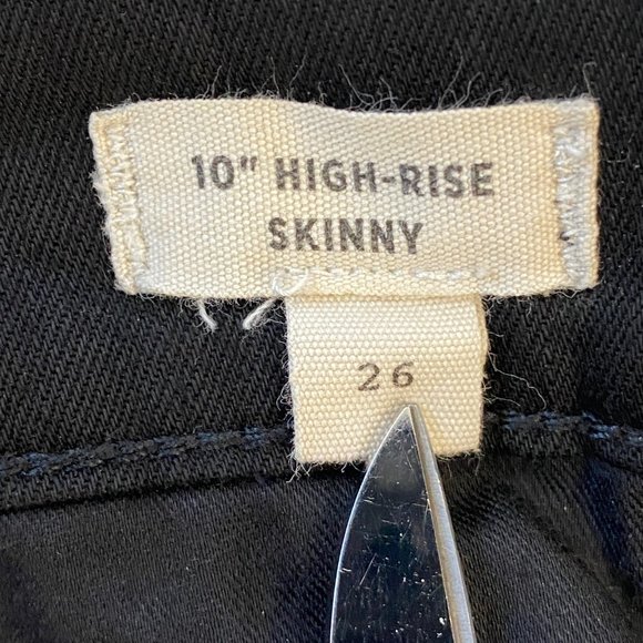 Madewell 10" High Rise Skinny Raw Hem Edition - Picture 11 of 14